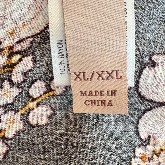 Knox Rose Romantic Boho Witchy Floral Duster Kimono Cover UP SZ XL/XXL - Picture 15 of 16